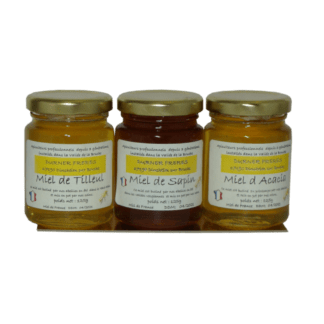 Coffret miel Sapin, Tilleul, Acacia